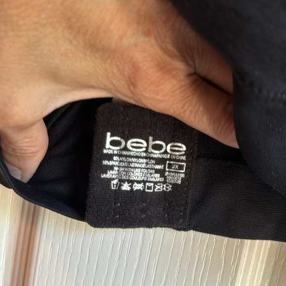 NWT BEBE INTIMATES 2  BRA COMFORT BRA SET-ONE GRAY-ONE BLACK - Picture 4 of 7